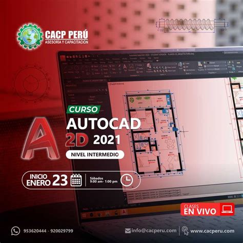 CACP Perú Curso Autocad 2D 2021 Nivel Intermedio 2020 2