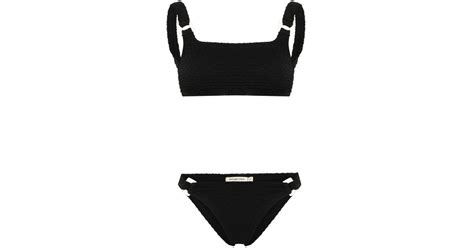 Paramidonna Stella Bubble Bikini Set In Black Lyst