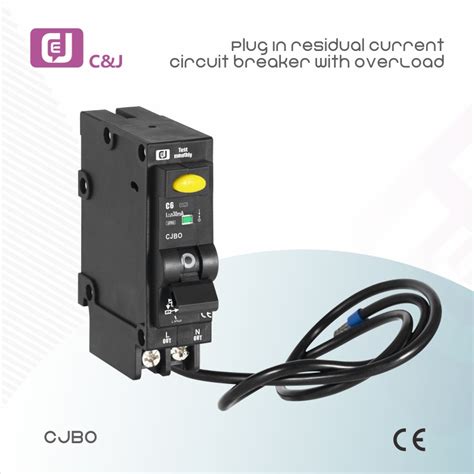 China Plug In Type 1p N 6 10ka Single Phase Earth Leakage Circuit