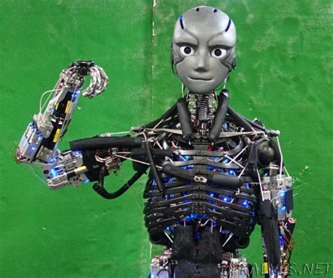 humanoid robot works   sweats
