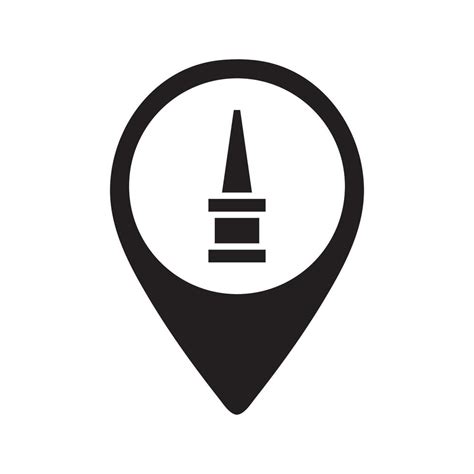 Monument Map Pin Icon 11574682 Vector Art at Vecteezy