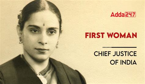 First Woman Chief Justice Of High Court In India