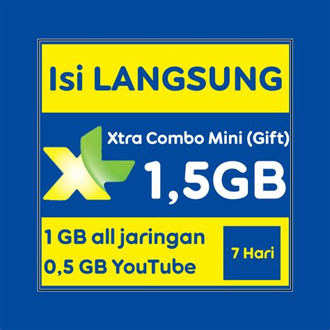 Jual Xtra Combo Mini Gb Hari Xl Axiata Vcgamers