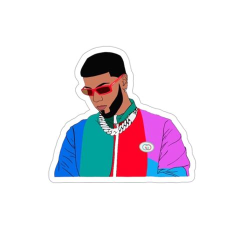 Anuel Aa Sticker Kiss Cut Stickers Etsy