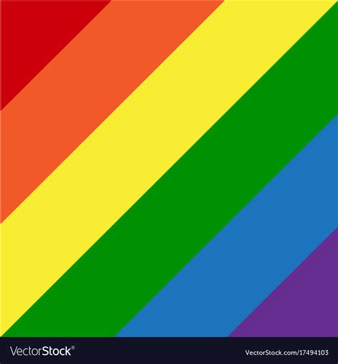 Diagonal Lgbt Rainbow Flag Gay Colors Royalty Free Vector