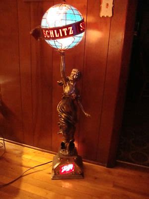 Vintage Schlitz Beer Globe Light S Rare Pub Working