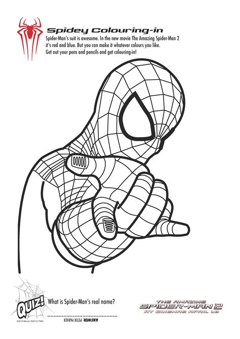 Free Printable Spiderman Coloring Sheets