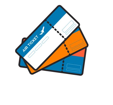 Flight Ticket Clipart