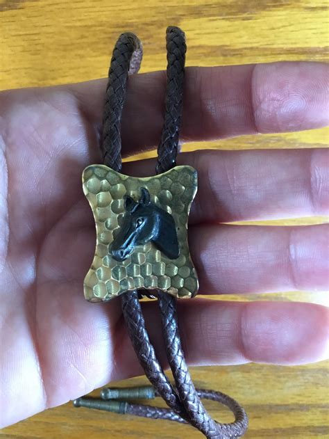 Vintage Western Horse Bolo Tie Rockabilly Bolo Tie Etsy