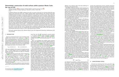 Deterministic Construction Of Nodal Surfaces Within Quantum Monte Carlo