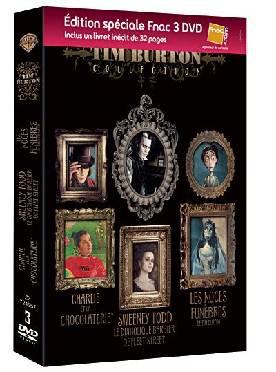 Tim Burton Coffret Edition Sp Ciale Fnac Dvd Tim Burton Dvd Zone