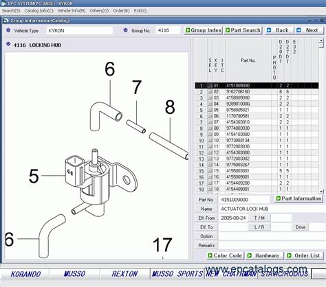 Ssang Yong 2013 Parts Catalog Download