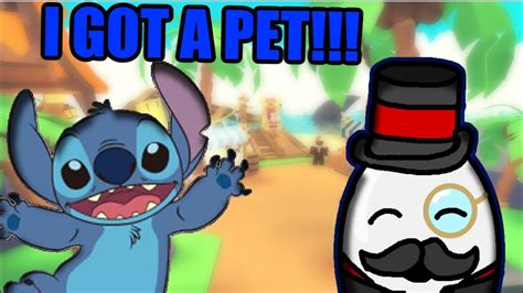 Stitch Gets A Pet In Roblox Adopt Me Youtube