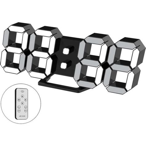 Horloge Murale Num Rique Led D Grand R Veil Lumineux Fonction Sans