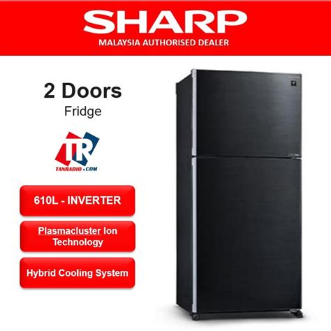 Sharp L Inverter Pelican Refrigerator Sjp Mfmk Fridge Shopee