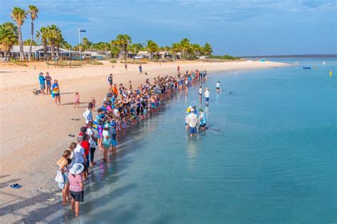 MONKEY MIA, AUSTRALIA, JANUARY 12, 2020: Beach at Monkey Mia Resort in ...