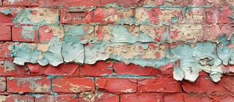 Muro De Tijolos Vermelhos Tinta De Descasque Foto De Stock Imagem