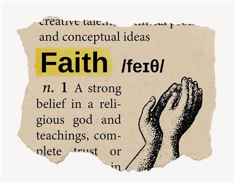 Faith Definition Vintage Ripped Dictionary Free Photo Rawpixel