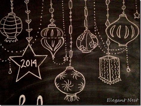 Elegant Nest Happy New Year Chalk Art