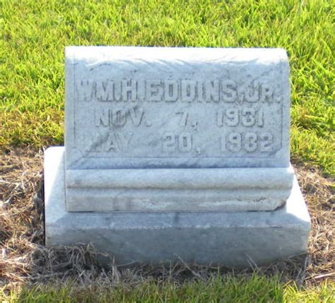 William Henry Eddins Jr 1931 1932 Find A Grave Memorial