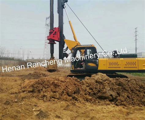 Hydraulic Rotary Drilling Rig Earth Boring Rig Bore Pile Machine Auger