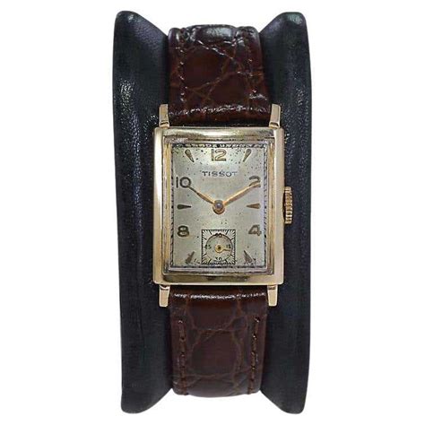 Hamilton Yellow Gold Filled Art Deco Tank Watch With Original Dial