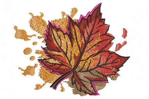 Maple Leaf Embroidery Design Embroidery Projects Embroidery Files