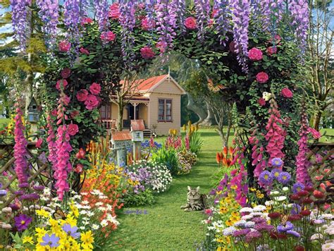 Looks Like A Floral Fairy Land Garden Paths Backyard Garden Garden