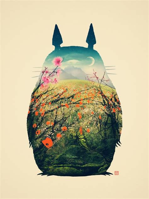 Totoro art print by Victor Vercesi - Setaprint, an archive for visual ...