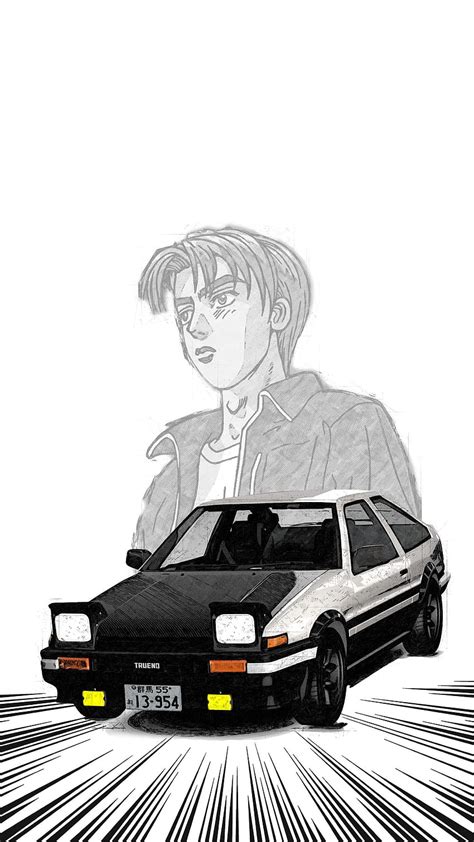 Initial D Manga Fujiwara Takumi Hd Wallpaper Pxfuel