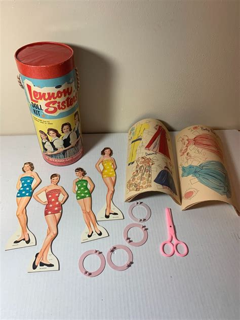 Vintage Lennon Sisters Paper Doll Kit 1959 Whitman Teleklew 4652775929