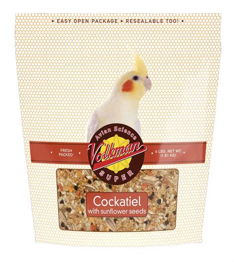 VK Avian Science Cockatiel With Sunflower 4lb Chirp N Dales Pet Supply