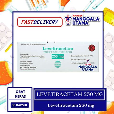 Jual Levetiracetam Tab 250 Mg Per Box Isi 30 Tablet Di Seller Apotek