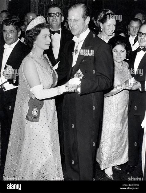 Queen Elizabeth II dancing with Prince Philip Stock Photo: 69431805 - Alamy