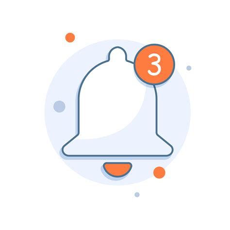 New Notification Icon. Bell flat illustration 13050637 Vector Art at