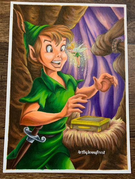 Peter Pan and Tinkerbell by ArtByJonnyFrost on DeviantArt