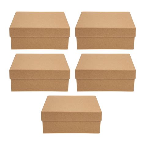 Frcolor Kraft Paper Gift Boxes For Weddings Holidays Parties Brown