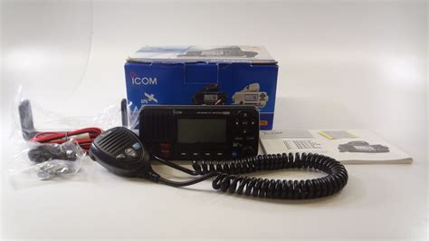 Icom Ic M424g Marine Vhf Radio Transceiver Unit W Hm 205b Mic Max