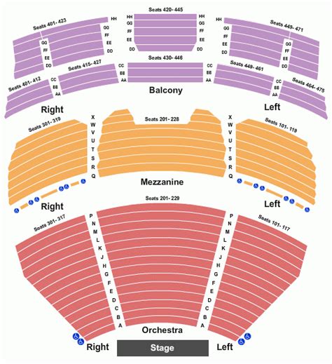 American Theater Seating Chart Theater Seating Chart