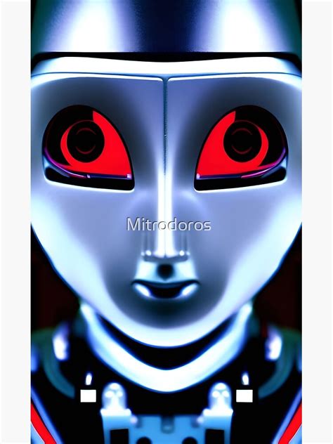 Sad Little Girl Robot Poster For Sale By Mitrodoros Redbubble