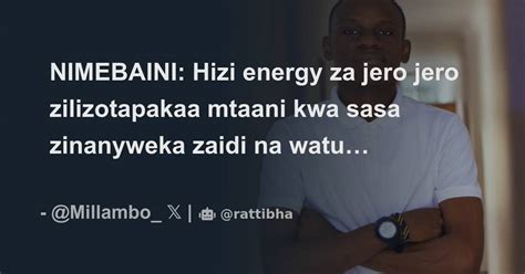 NIMEBAINI Hizi Energy Za Jero Jero Zilizotapakaa Mtaani Kwa Sasa