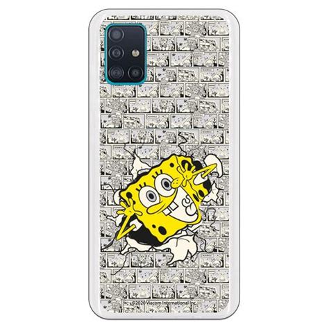 Funda Original Compatible Con Samsung Galaxy A51 Bob Esponja Comic