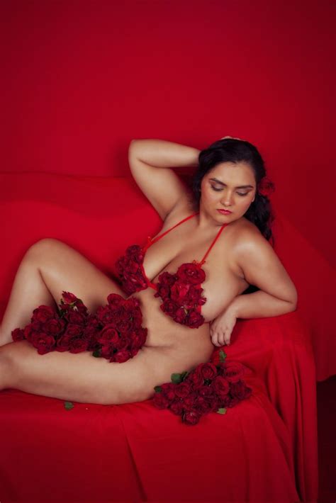 Sultry Desi Milf Srishti Banerjee Hides Her Big Tits In A Rose Flower