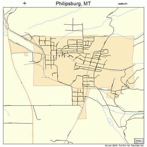 Philipsburg Montana Street Map 3057175