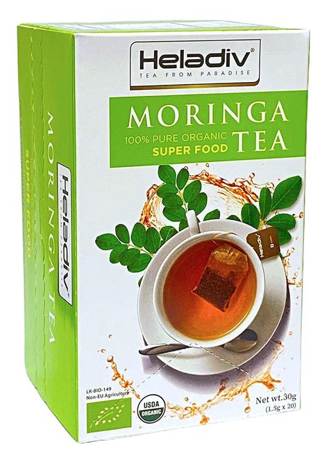 Amazon HELADIV Moringa Tea 100 Organic Moringa Super Food Tea