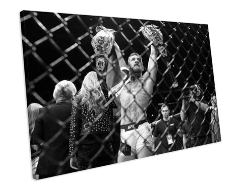 Conor Mcgregor Double Champ Boxing Sports Mma Ufc Canvas Art Etsy