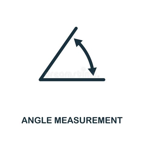 Angle Measurement Icon Monochrome Style Design From Measurement Icon