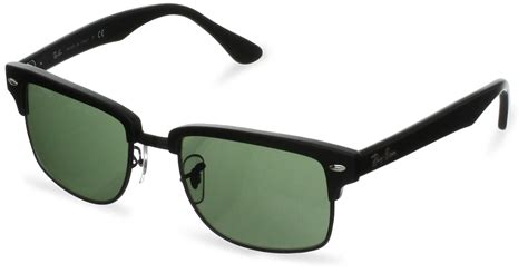 Ray Ban Men S Clubmaster Rb4190 877 52 Black Square Sunglasses Ray Ban Uk Clothing