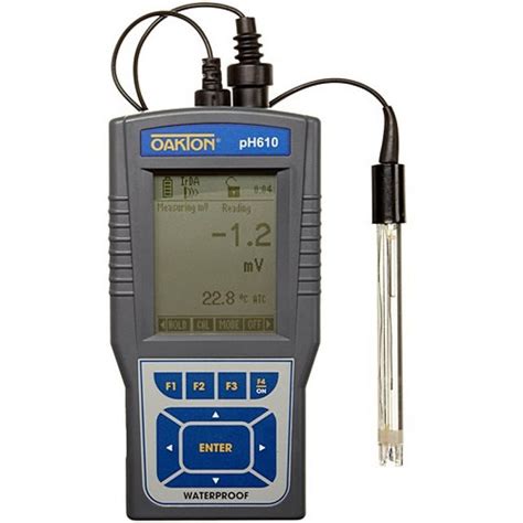 OAKTON PH 610 WD 35418 11 Portable Waterproof PH MV Temperature