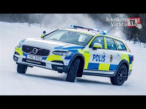 World Exclusive Volvo V90 Cross Country Police Car Swedish Sweden